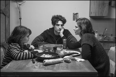 Louis Garrel, Anna Mouglalis, and Olga Milshtein in Jealousy (2013)