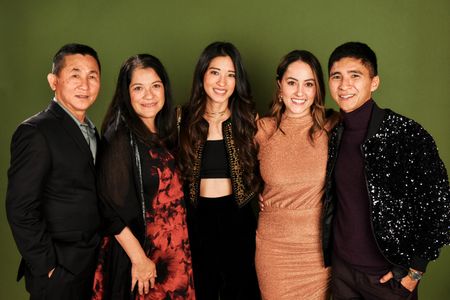 Rachel Siev, David Siev, Jaclyn Siev, and Chun Siev at the IMDb Exclusive Portrait Studio at the Critics Choice Associat