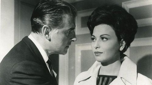 Stewart Granger and Haya Harareet in The Secret Partner (1961)