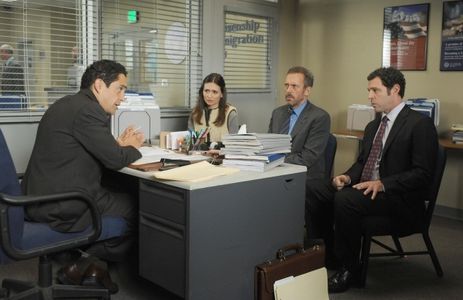 John Gloria, Hugh Laurie, José Zúñiga, and Karolina Wydra in House (2004)