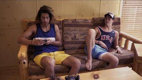 Taylor Caniff and Trey Schafer in Chasing Cameron (2016)