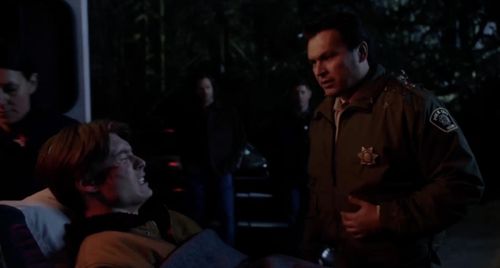 Jared Padalecki, Jensen Ackles, Phillip Lewitski, and Adam Beach in Supernatural