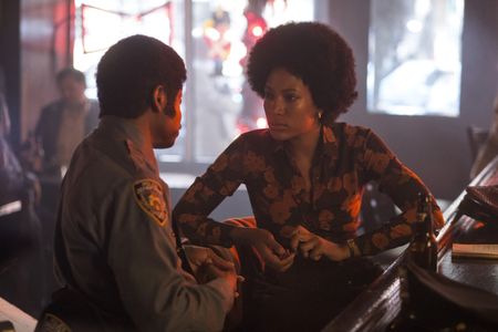 Lawrence Gilliard Jr. and Natalie Paul in The Deuce (2017)