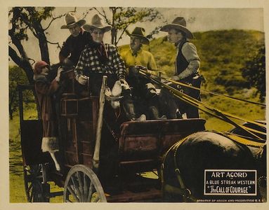 Art Acord, Olive Hasbrouck, Duke R. Lee, and Frank Rice in The Call of Courage (1925)