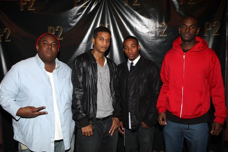 Actors (L-R) Lorenzo Eduardo, Arlen Esperlata, Cory Hardrict, Mo McRae and Wesley Jonathan attend the Los Angeles Screen