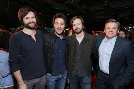 Samuel Goldwyn, Shawn Levy, Matt Duffer, Ross Duffer, and Ted Sarandos