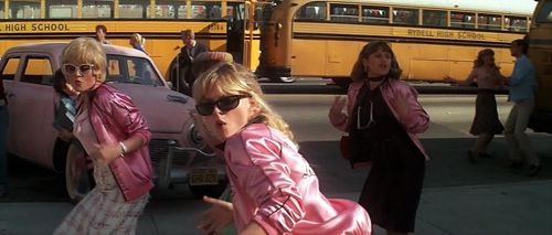 Michelle Pfeiffer, Lorna Luft, and Alison Price in Grease 2 (1982)