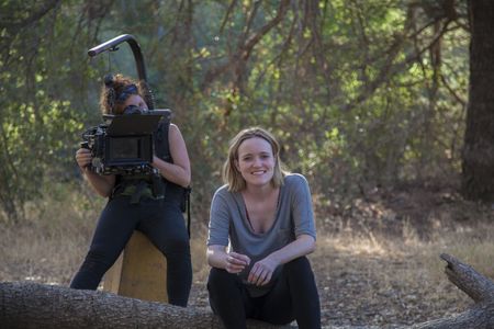 Irene Gomez-Emilsson and Jaclyn Bethany behind the scenes on Indigo Valley