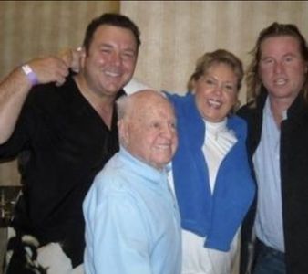 (L-R) Tony DeGuide, Mickey Rooney, Jan Rooney, Val Kilmer.