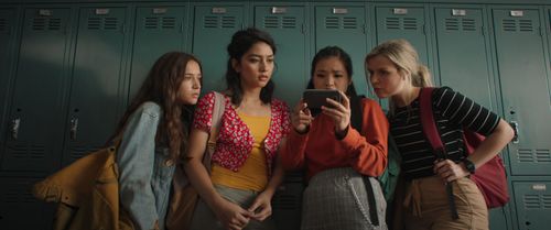 Lulu Antariksa, Anna Grace Barlow, Gideon Adlon, and Natasha Tina Liu in Witch Hunt (2021)