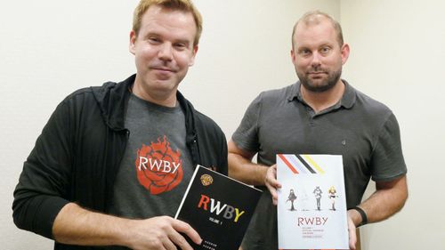 RWBY Volume 1 recording session, Warner Brothers Japan, Tokyo, Japan, 2015