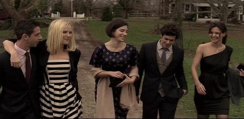 Katie Holmes, Malin Akerman, Adam Brody, Jeremy Strong, and Rebecca Lawrence Levy in The Romantics (2010)