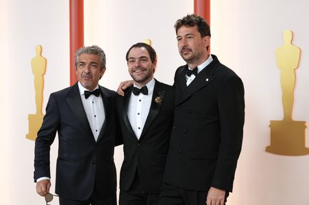 Ricardo Darín, Santiago Mitre, and Peter Lanzani at an event for The Oscars (2023)