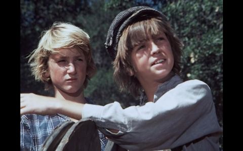 Sean Penn and Jimmy McNichol in Little House on the Prairie (1974)