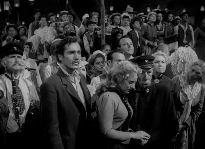 Paulette Goddard, Egon Brecher, and Hurd Hatfield in The Diary of a Chambermaid (1946)