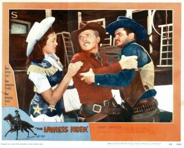 Rose Bascom, Frank 'Red' Carpenter, and Johnny Carpenter in The Lawless Rider (1954)