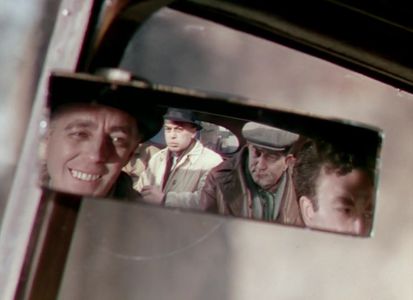 Alec Guinness, Peter Sellers, Herbert Lom, and Danny Green in The Ladykillers (1955)