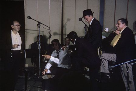 Sammy Cahn, Dean Martin, Sammy Davis Jr. and Frank Sinatra