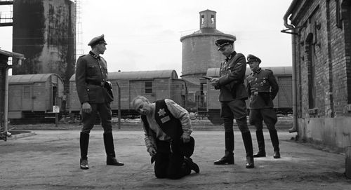 Ralph Fiennes, Ezra Dagan, Jochen Nickel, and Norbert Weisser in Schindler's List (1993)