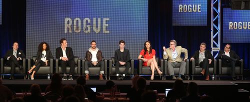 Matthew Beard, Marton Csokas, Nick Hamm, John Morayniss, Thandiwe Newton, Leah Gibson, and Joshua Sasse at an event for 