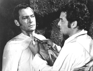 Jorge Mistral and Maurice Ronet in The Devil Made a Woman (1959)