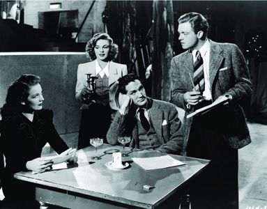 Judy Garland, Van Heflin, Mártha Eggerth, and William Tannen in Presenting Lily Mars (1943)