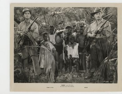 George Cooper, Jon Hall, and Theron Jackson in Zamba (1949)