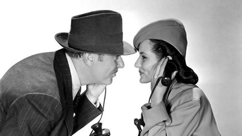 George Brent and Brenda Marshall in You Can't Escape Forever (1942)