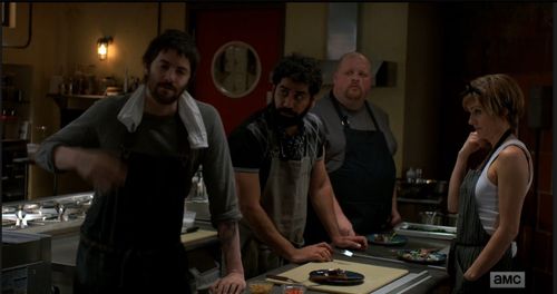 Joel Marsh Garland, Jim Sturgess, Mousa Hussein Kraish, and Jenn Colella in Feed the Beast (2016)