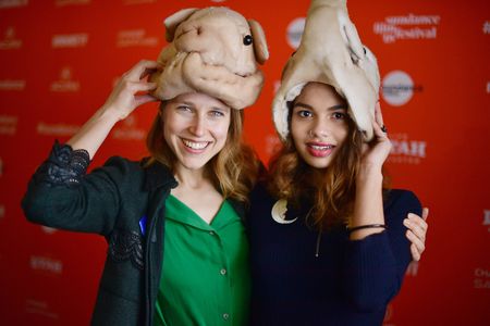 Josephine Decker and Helena Howard at an event for Madeline's Madeline (2018)