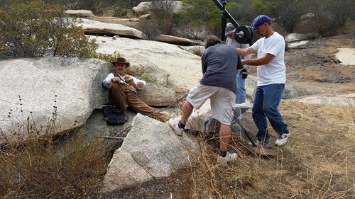 Location shoot 'Jasper's Gold' as Jasper, directed by James Rogers 4x Emmy Award Winner.