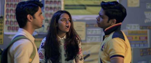 Ritvik Sahore, Sunakshi Grover, and Shivam Kakar in Flames (2018)