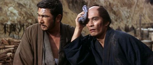 Takao Itô and Shintarô Katsu in Zatoichi Challenged (1967)