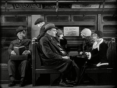 Alfred Hitchcock, John Longden, and Anny Ondra in Blackmail (1929)