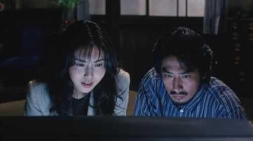 Nanako Matsushima and Hiroyuki Sanada in Ringu (1998)