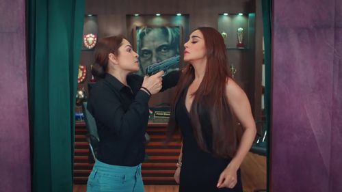 Mahek Chahal and Shikha Singh in Naagin: Mehak Held At Gunpoint (2022)