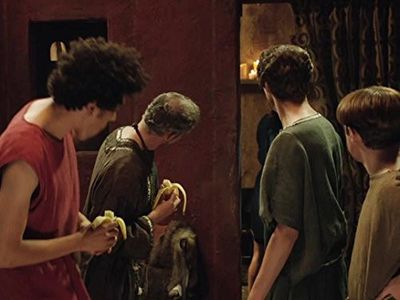 Ryan Sampson, Karl Theobald, Joel Fry, and Tom Rosenthal in Plebs (2013)