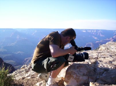 Roland Tec on location at the Grand Canyon (We Pedal Uphill)