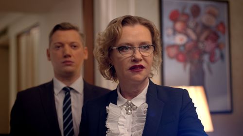 Irina Rozanova and Pavel Vorozhtsov in The Myths (2017)