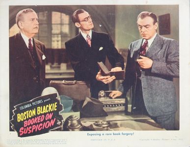 Richard Lane, Dan Stowell, and Douglas Wood in Boston Blackie Booked on Suspicion (1945)