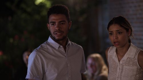 Mandela Van Peebles and Brytni Sarpy in Karma (2018)