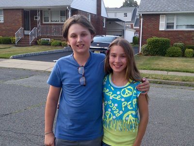 Brady Bryson and Kylie Cast on the set of 