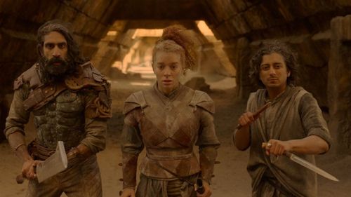 Amar Chadha-Patel, Tony Revolori, and Erin Kellyman in Willow (2022)