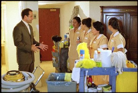 Tony Shalhoub, Irene Lopez Kuchilan, Rosalba Martinni, and Rosario Rivadeneira in Monk (2002)