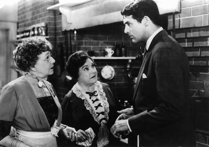 Cary Grant, Jean Adair, and Josephine Hull in Arsenic and Old Lace (1944)