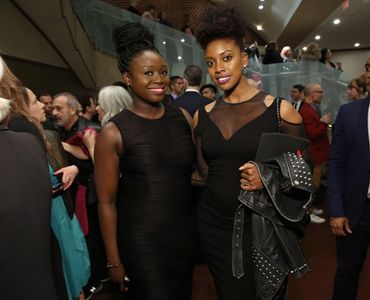 Jocelyn Bioh and Condola Rashad attend the 2017 Lucille Lortel Awards