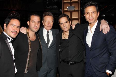 John Leguizamo, Benjamin Bratt, Bryan Cranston, Yul Vazquez, Brad Furman, and Juan Cely at an event for The Infiltrator 