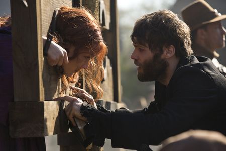 Seth Gabel and Azure Parsons in Salem (2014)