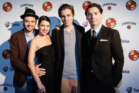 David Dencik, Ruth Vega Fernandez, Sverrir Gudnason and David Fuckamachi at the Stockholm Film Festival