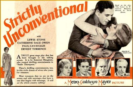 Paul Cavanagh, Catherine Dale Owen, Lewis Stone, and Ernest Torrence in Strictly Unconventional (1930)